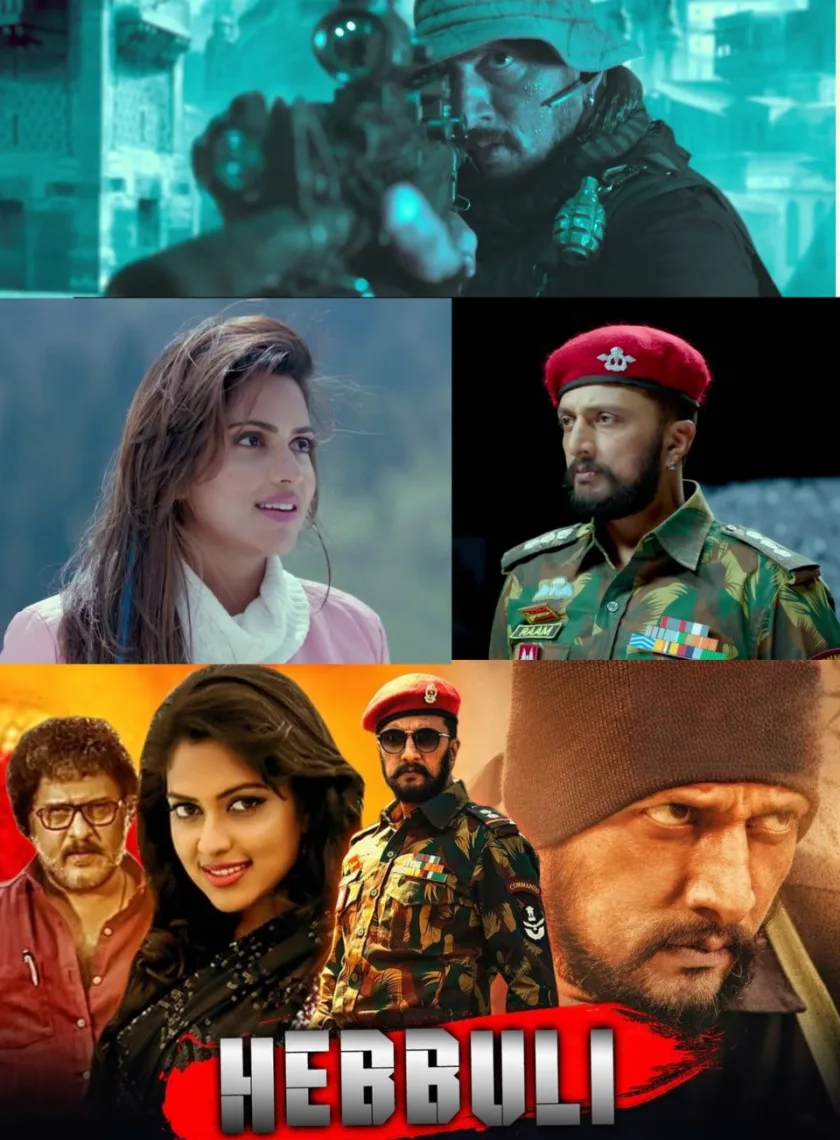 Hebbuli (2017) {Hindi + Kannada} Dual Audio UnCut Movie HD ESub