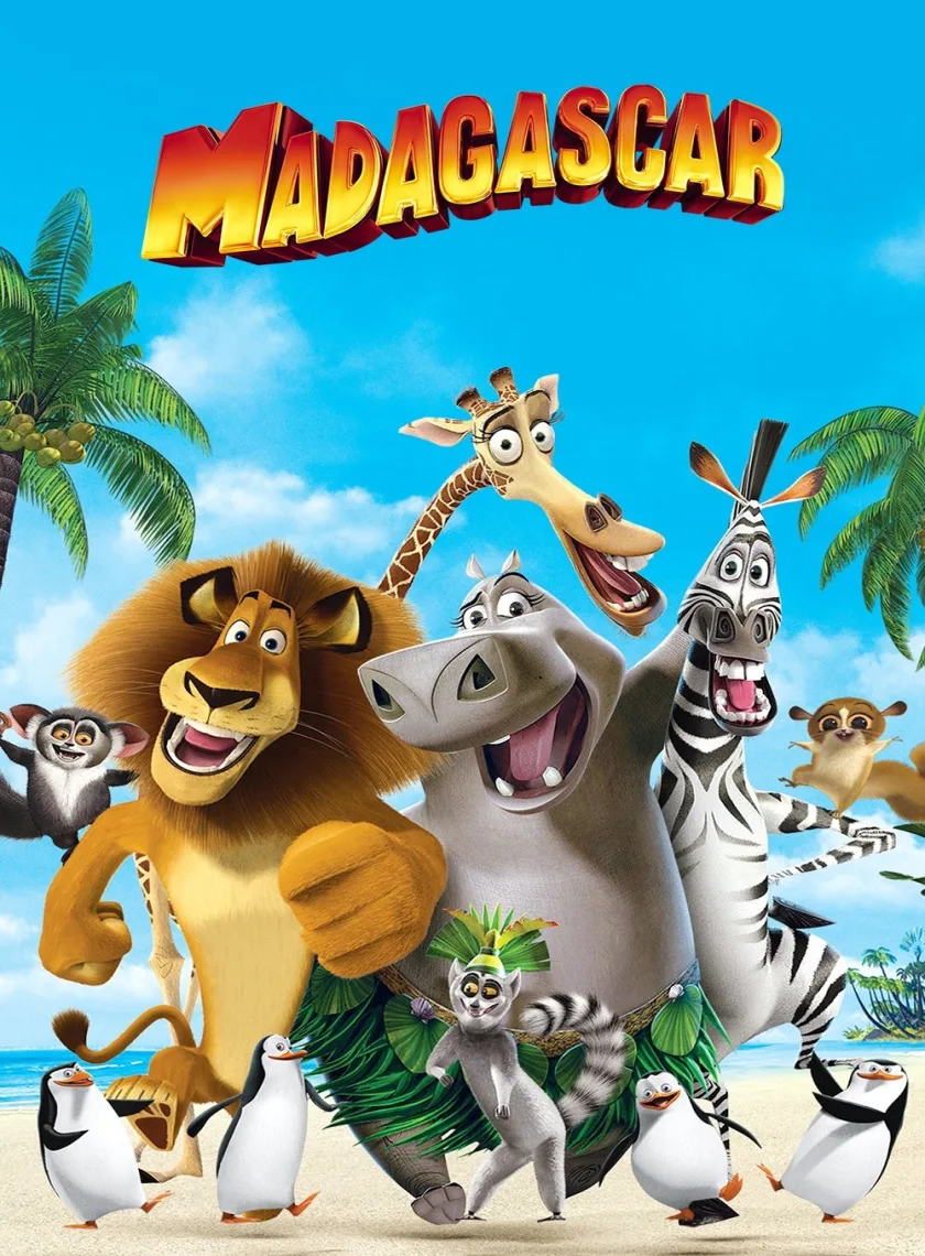 Madagascar (2005) (Hindi + English) Dual Audio Animated Movie BluRay HD ESub