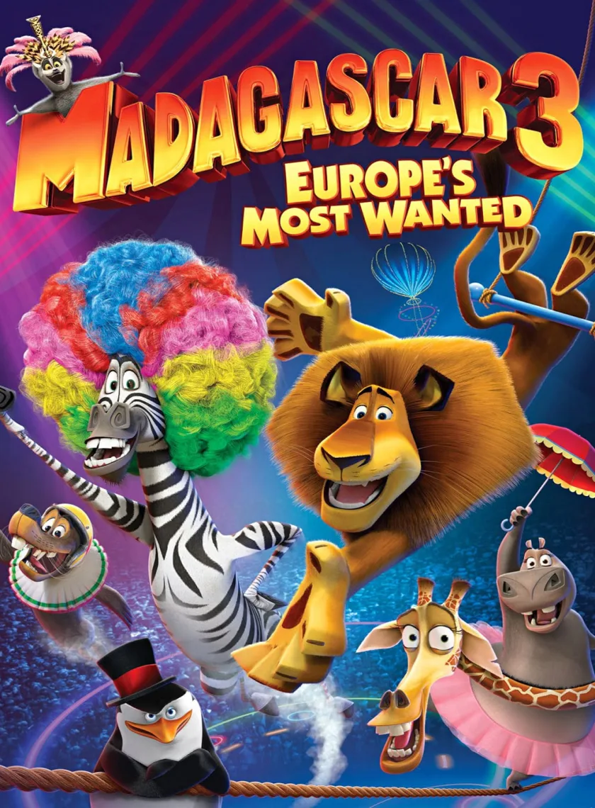 Madagascar 3 - Europes Most Wanted (2012) (Hindi + English) Dual Audio Animated Movie BluRay HD ESub