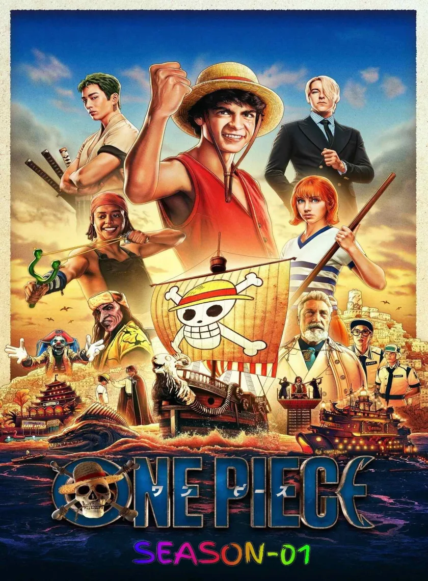 One Piece S01 (2023) (Hindi + English) Dual Audio Completed Web Series HEVC ESub