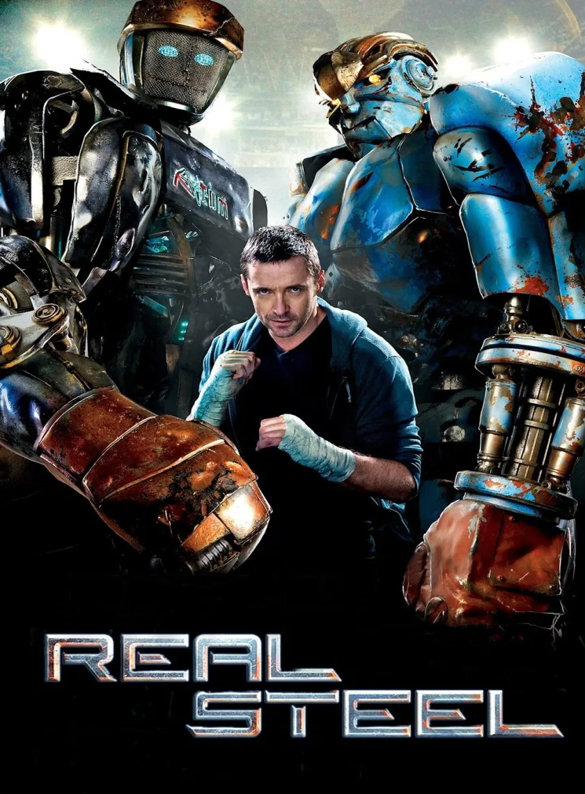 Real Steel (2011) (Hindi + English) Dual Audio Hollywood Movie BluRay HD ESub