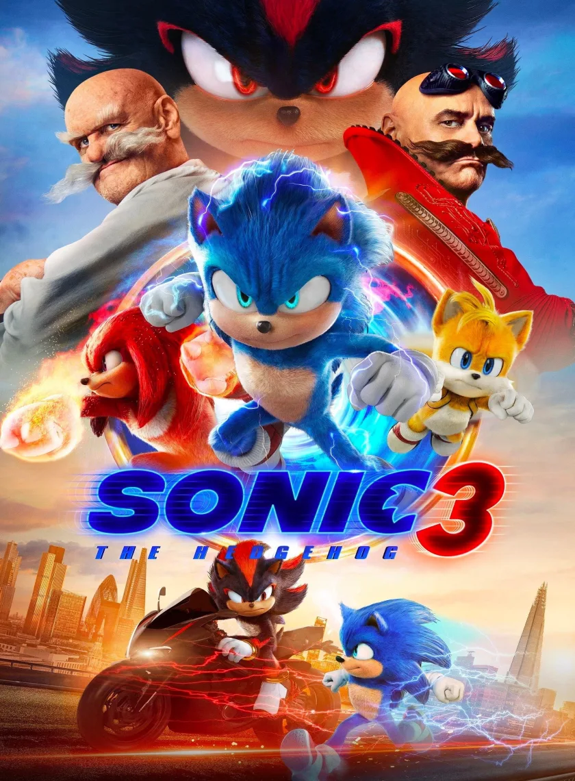 Sonic the Hedgehog 3 (2024) (Hindi + English) Dual Audio Hollywood Movie HD ESub