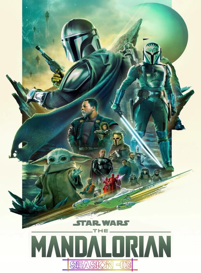 Star Wars The Mandalorian S3 (2023) Dual Audio (Hindi + English) Completed Web Series HEVC ESub