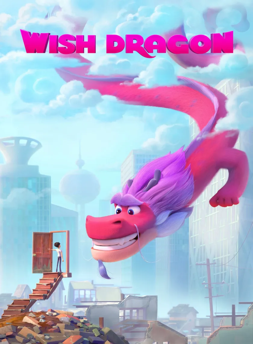 Wish Dragon (2021) (Hindi + English) Dual Audio Animation Movie HD ESub